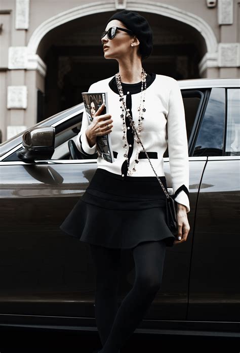 chanel inspired outfit|coco Chanel aesthetic picture.